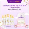 Combo 5 – Sữa tắm gội toàn thân cho bé Pigina – 350ml