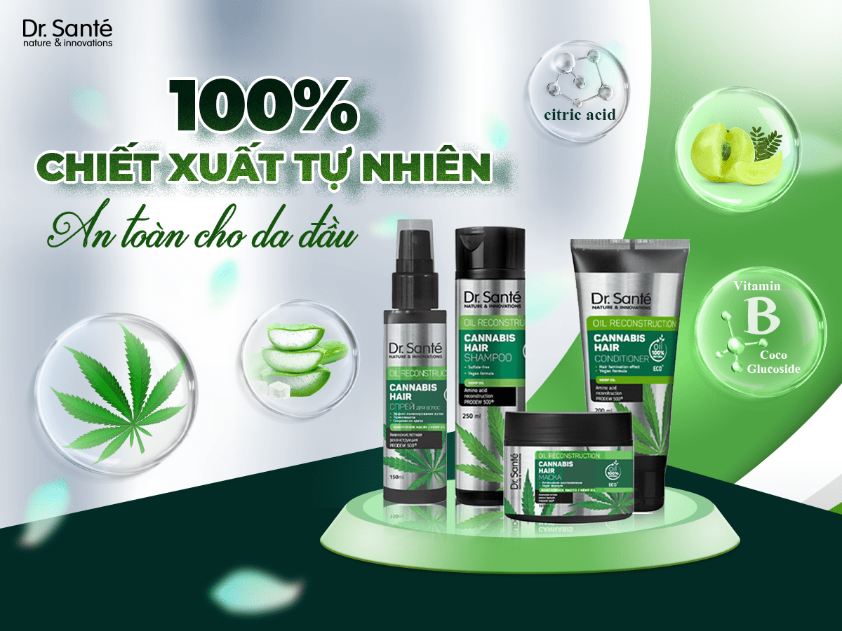 Cannabis Hair - 100% chiết xuất tự nhiên, an toàn cho da đầu - Siêu Thị Droppii