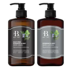 Bộ chăm sóc cơ thể Rosemary & Mint – Dưỡng ẩm và trẻ hóa Bare for Bare