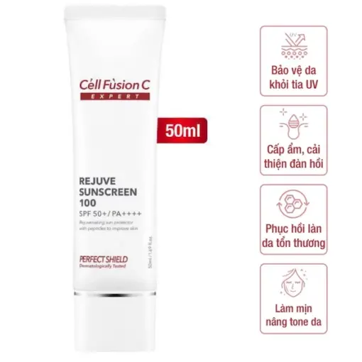 Kem chống nắng bảo vệ, tái tạo da Rejuve Sunscreen 100 SPF50+, PA++++ – Cell Fusion C Expert