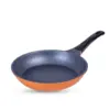 Chảo cam Vulcan Stone chống dính, phủ đá KUCHEN 26cm 3 chao chong dinh vulcan stone phu da mau cam 26cm kuchen droppii shops