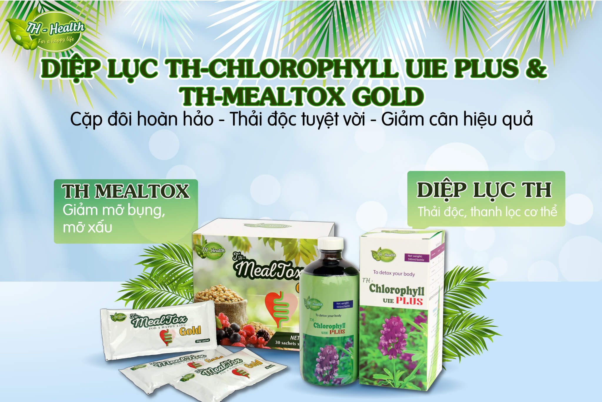 combo-thai-doc-giam-can-th-health Combo bộ đôi thải độc giảm cân TH Health - Diệp lục và Mealtox