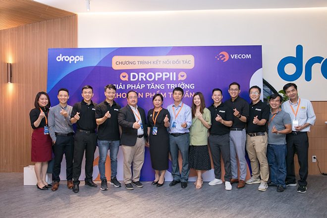 Dân Việt: Droppii – Giải Pháp Tiếp Cận Khách Hàng Tiềm Năng Thời Đại Số 1 Droppii với sự đồng hành của Hiệp hội Thương mại Điện tử Việt Nam (VECOM) tổ chức thành công sự kiện kết nối đối tác: Giải pháp tăng trưởng cho sản phẩm tư vấn