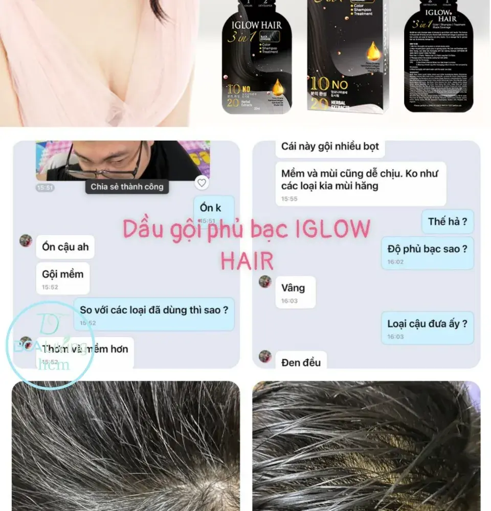 feedback iglow hair - review iglow hair - iglow hair có tốt không - iglow hair có hiệu quả không - Siêu Thị Droppii - 10