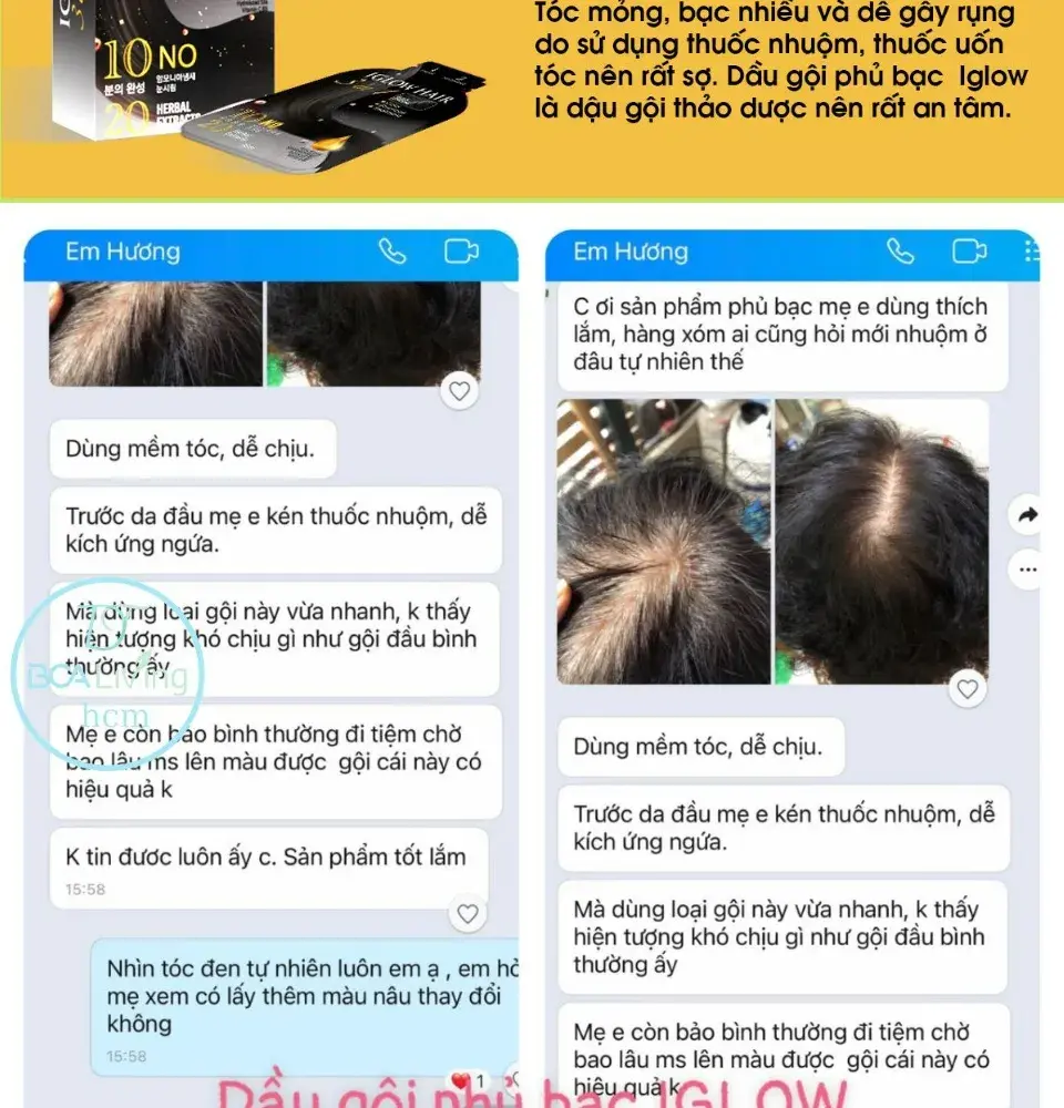 feedback iglow hair - review iglow hair - iglow hair có tốt không - iglow hair có hiệu quả không - Siêu Thị Droppii - 6