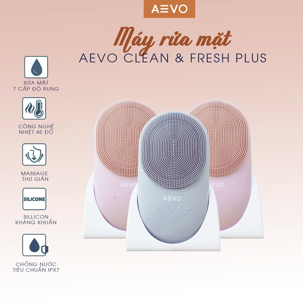 may-rua-mat-aevo-clean-and-fresh-plus-droppii-shops Máy rửa mặt AEVO Clean and Fresh Plus - Siêu Thị Droppii