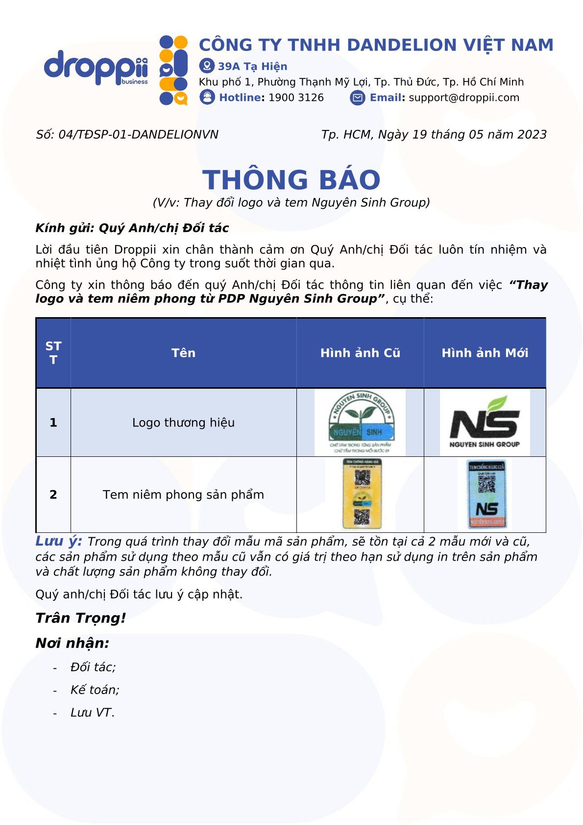 nguyen-sinh-group-thong-bao-thay-doi-tem-niem-phong-va-logo-droppii-shops-1 Nguyên Sinh Group thông báo thay đổi tem niêm phong và logo - Siêu Thị Droppii