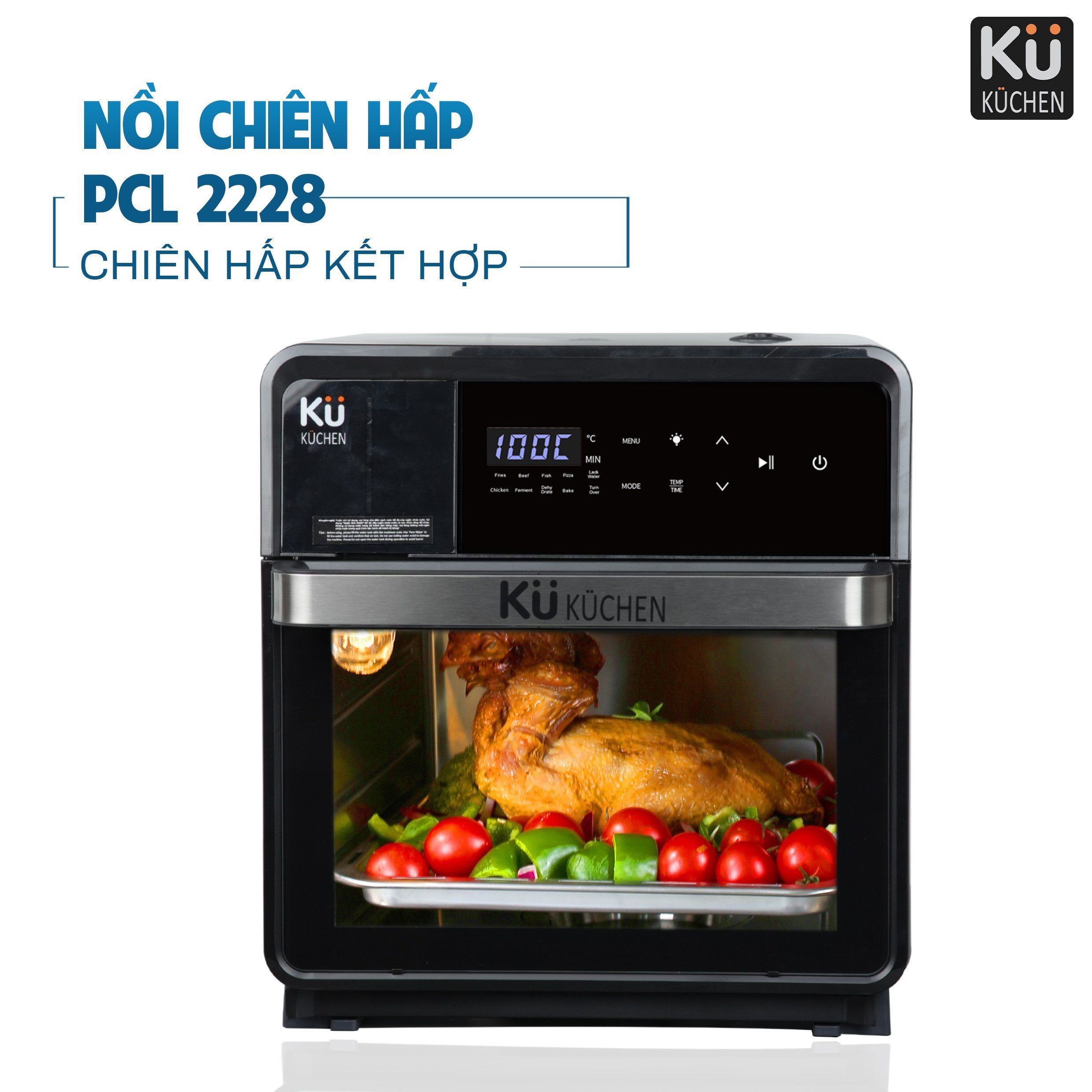 noi-chien-khong-dau-ket-hop-hap-kuchen-pcl-2228-2 noi chien khong dau ket hop hap kuchen pcl 2228 2
