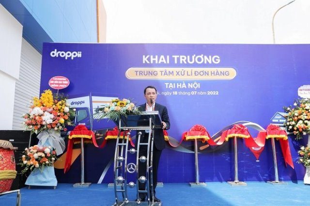 Hà Nội – Khai Trương Trung Tâm Xử Lý Đơn Hàng Droppii Diện Tích 2500m2 1 Ông Bùi Trung Kiên, Phó Chủ tịch Hiệp hội Thương mại điện tử Việt Nam phát biểu tại sự kiện
