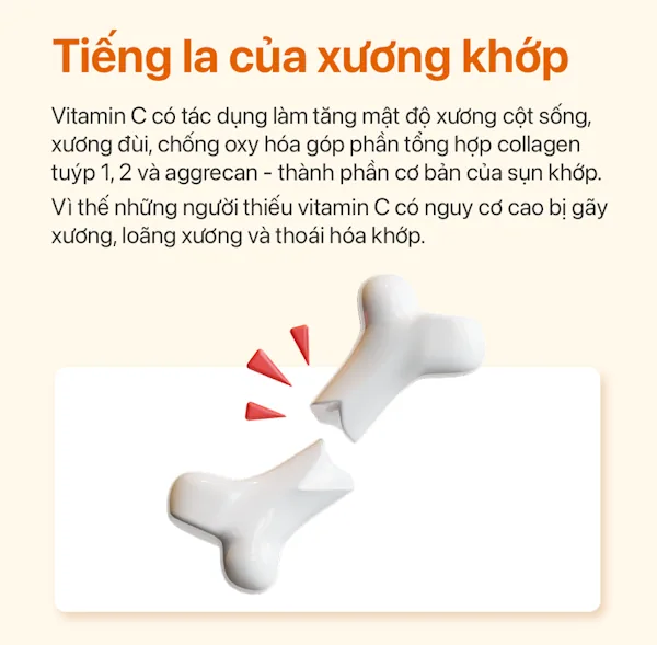 thieu-vitamin-c-gop-phan-gay-loang-xuong-ester-c Thiếu Vitamin C Góp Phần Gây Loãng Xương - Ester C
