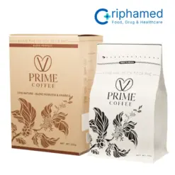 V-prime Coffee Cf03 Nature - Blend Robusta & Arabica, Cf03 Nature (cà Phê Xay) - Siêu Thị Droppii