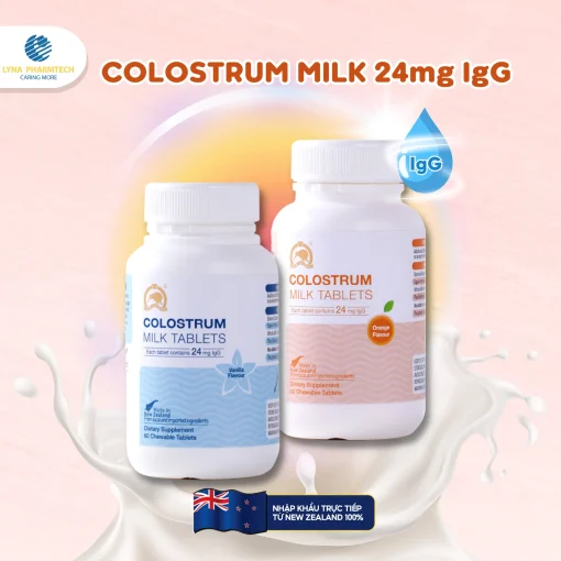 Viên nhai sữa non 60 viên (24mg IgG/ viên) – KGK Milk Colostrum