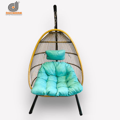 Xích đu giả mây (Wicker), khung sắt tĩnh điện DW502