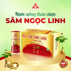 Sâm ngọc linh trường sinh đỏ (Thùng 24 lon) 17 Nước uống thảo dược sâm ngọc linh